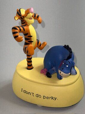 Walt Disney Music Box Figurine Tigger Eeyore Winnie Pooh Theme Song Westland
